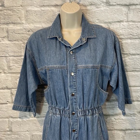 OVERLOVER Revolve Women's Hope Cool Blue Denim Jumpsuit Sz XS NEW - Picture 4 of 12